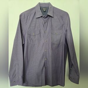 Kenneth Cole Reaction Lavender Checkered Button Down Shirt